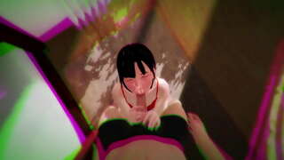 ���සියානු පෙම්වතිය licks කුකුළා ගන්න හොඳ පහරක් රැකියා